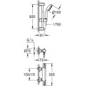 Душевой комплект Grohe Grohtherm 800 34565001