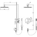 Душевой комплект RGW Shower Panels SP-52 С ВНУТРЕННЕЙ ЧАСТЬЮ