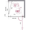 Душевой уголок BelBagno Marmi A-1-90-C-Cr
