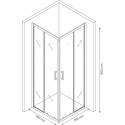 Душевой уголок Berges Wasserhaus Solo 061107 90х90