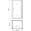 Душевой уголок Gemy Sunny Bay S28150-A90 80х90 см