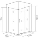 Душевой уголок Good Door Infinity WTW+SP-C-CH 120x80