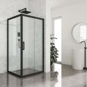 Душевой уголок Kubele DE019S-CLN-BLMT 120х120 см, профиль матовый черный
