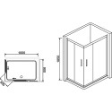 Душевой уголок RGW Classic CL-42 90x100x185