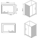 Душевой уголок RGW Passage PA-42 (1000x1050)x800 см стекло матовое