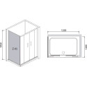 Душевой уголок RGW Passage  PA-41 120х120х195 матовый