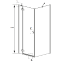 Душевой уголок Radaway Almatea KDJ 80x90 L