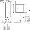 Душевой уголок Radaway EOS II KDJ 80x80 R