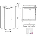 Душевой уголок Radaway Espera KDD 80