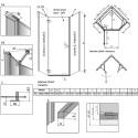 Душевой уголок Radaway Essenza New PTJ 100х100 L