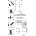 Душевой уголок Radaway Nes Black KDJ I Frame 100x70 R
