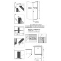 Душевой уголок Radaway Nes Black KDJ I Frame 100x80 R