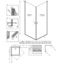 Душевой уголок Radaway Nes KDD I 80x80