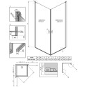 Душевой уголок Radaway Nes KDD I 80x90