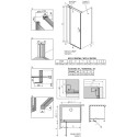 Душевой уголок Radaway Nes KDJ II 110x100 L
