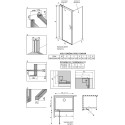 Душевой уголок Radaway Nes KDJ II 110x75 L
