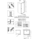 Душевой уголок Radaway Nes KDJ II 80x80 R