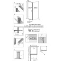 Душевой уголок Radaway Nes KDJ I 90x90 L