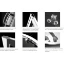Душевой уголок Radaway Premium Plus DWD+S 140x80 прозрачное стекло