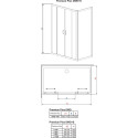 Душевой уголок Radaway Premium Plus DWD+S 140x80 прозрачное стекло