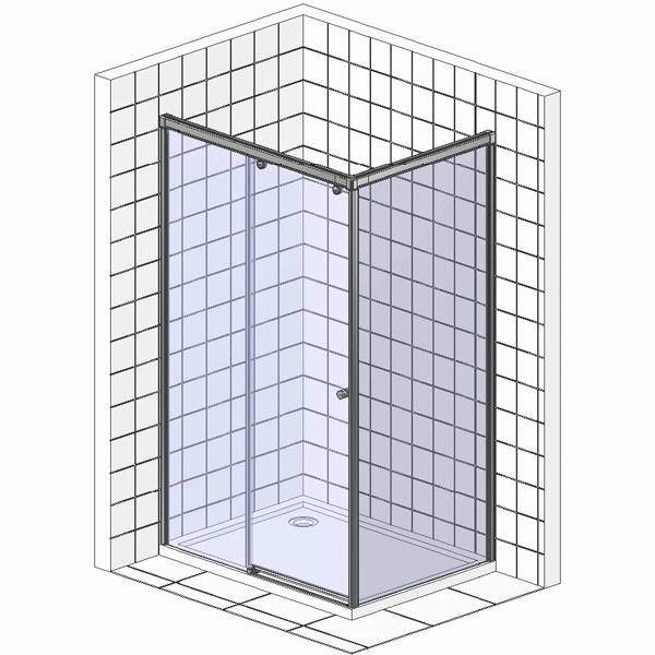 Душевой уголок Radaway Premium Plus DWJ+S 150x90 стекло фабрик