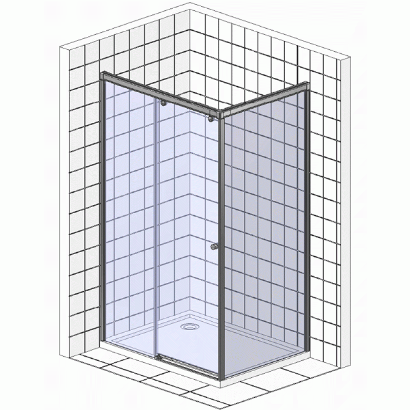 Душевой уголок Radaway Premium Plus DWJ+S 150x90 стекло фабрик