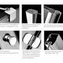 Душевой уголок Radaway Torrenta PDD/E 90x80 прозрачное стекло