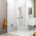 Душевой уголок Ravak CRV1-80+CRV1-80 Transparent, профиль белый