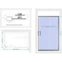 Душевой уголок STWORKI Карлстад DE019RC90140200 140x90 см профиль черный матовый