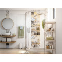 Душевой уголок STWORKI Лунд DE018RBL80120200CH 120x80 см профиль хром глянец