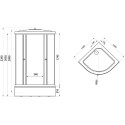 Душевой уголок Triton Лайт 100х100 В с поддоном
