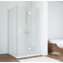 Душевой уголок Vegas Glass AFA-F 100*90 01 01 R профиль белый, стекло прозрачное