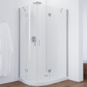 Душевой уголок Vegas Glass AFS-F 100*90 07 01 R профиль матовый хром, стекло прозрачное