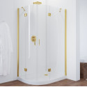 Душевой уголок Vegas Glass AFS-F 110*80 09 01 R профиль золото, стекло прозрачное
