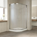 Душевой уголок Vegas Glass ZS-F 110*100 08 10 профиль глянцевый хром, стекло сатин