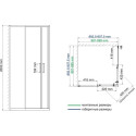 Душевой уголок Wasserkraft Main 41S03 90x90 см