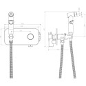 Гигиенический душ Rossinka X X25-59 с термостатическим смесителем