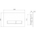 Кнопка смыва BelBagno Marmi BB009-MR-BIANCO белая