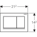 Кнопка смыва Geberit Omega 30 115.080.KJ.1 белая, хром