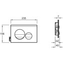 Комплект Jacob Delafon Struktura E21750RU-00 кнопка черная + душевая лейка