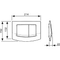 Комплект TECE Ambia V04 К400200.WC1 кнопка белая