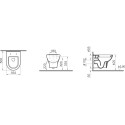 Комплект VitrA Zentrum 9012B003-7206 4 в 1 с микролифтом