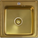 Комплект  Мойка кухонная Seaman Eco Wien SWT-5050-Antique gold satin + Смеситель Seaman Barcelone SSL-5361 Antique Gold для кухонной мойки
