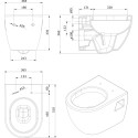 Комплект  Система инсталляции для унитазов Grohe Rapid SL 38775001 4 в 1 с кнопкой смыва + Унитаз подвесной Sanindusa Sanibold 137932 с микролифтом