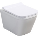 Комплект  Унитаз подвесной BelBagno Dory BB522ACHR с крышкой + Система инсталляции AlcaPlast Jadromodul AM102/1120 + Кнопка смыва AlcaPlast THIN M670 белый + Шумоизоляционная