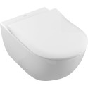 Комплект  Унитаз подвесной Villeroy & Boch Subway 2.0 5614R201 alpin + Система инсталляции для унитазов Geberit Duofix Delta 458.124.21.1 3 в 1 с кноп
