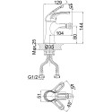Комплект для ванной D&K DA1370001SET 4 в 1 три смесителя + душевой гарнитур