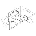 Комплект Душевой уголок STWORKI Хельсинки DE018RL9090200 90x90 см профиль хром матовый + душевая стойка и смеситель