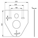 Комплект Унитаз подвесной Duravit D-code 45700900A1 безободковый + Система инсталляции для унитазов AlcaPlast Jadromodul AM102/1120 с белой кнопкой и шумоизоляцией