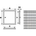 Люк настенный Evecs ЛТ3030МЗп/э